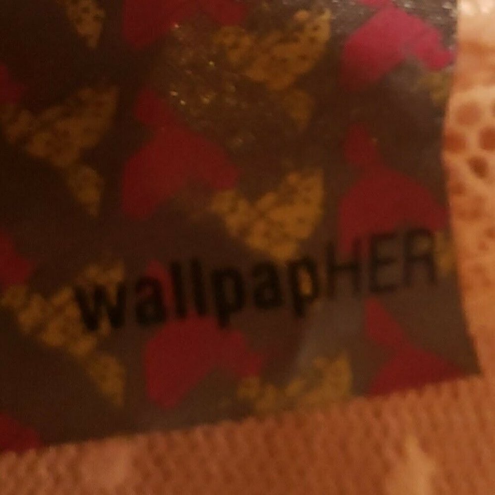 WallpapHer Womens Stretchy Lacey Cropped Top Large - Picture 6 of 8